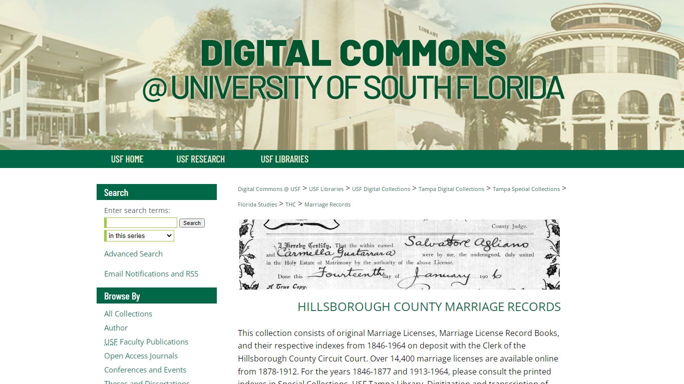 Hillsborough County Marriage Records | Tampa and Hillsborough County ...